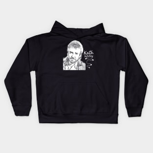 Keith Whitley // Country music // Retro white Kids Hoodie